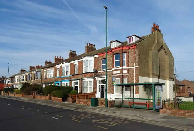 Houses on Coatham Road, Redcar, in the Coatham area