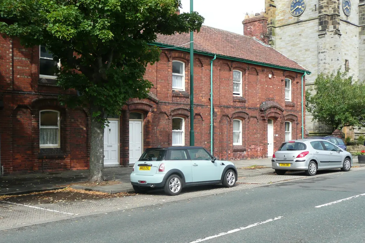 Brick terraced houses on High Street, Skelton-in-Cleveland